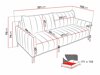 Dīvāns gulta Lincoln 165 (Monolith 77)