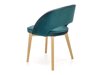Καρέκλα Houston 1218 (Σκούρο πράσινο + Ανοιχτό χρώμα ξύλου)