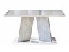Stolić za kavu Goodyear 108 (Sjajno bijela + Boja betona)