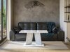Stolić za kavu Goodyear 108 (Sjajno bijela + Boja betona)