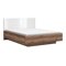 Cama Boston CE122 (Roble delano oscuro + Blanco brillante)