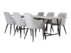 Маса и столове за трапезария Dallas 2099 (Светло сив + Черен)