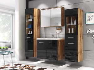 Set bagno Comfivo E105 (Nero + Grafite) - Mobili da bagno