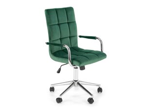 Cadeira de escritório Houston 1198 (Verde escuro + Prata)