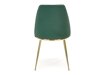 Καρέκλα Houston 1327 (Σκούρο πράσινο + Χρυσό)