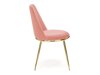 Krēsls Houston 1327 (Gaiši rozā + Zelta)