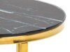 Oldalsó asztalok szett Oakland F114 (Aranysárga + Fekete márvány)
