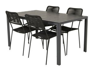Tisch und Stühle Dallas 2983 (Schwarz)