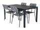 Conjunto de mesa y sillas Dallas 2983 (Negro + Gris)