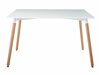 Τραπέζι Mesa 358 (Άσπρο + Ανοιχτό χρώμα ξύλου)