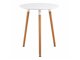 Τραπέζι Mesa 359 (Άσπρο + Ανοιχτό χρώμα ξύλου)