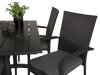 Σετ Τραπέζι και καρέκλες Dallas 2209 (Μαύρο + Γκρι)