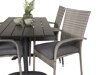 Σετ Τραπέζι και καρέκλες Dallas 2209 (Γκρι + Σκούρο γκρι)