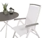 Σετ Τραπέζι και καρέκλες Dallas 2245 (Άσπρο + Γκρι)