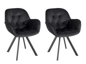 Conjunto de sillas Denton 875 (Negro)