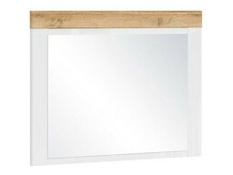 Espelho Boston AS117 (Branco + Wotan carvalho)