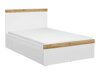 Caja de ropa de cama Boston AS133 (Blanco + Blanco brillante + Wotan roble)
