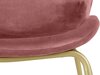 Conjunto de sillas Denton 1218 (Dorado + Rosa)