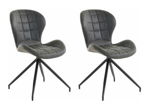 Conjunto de cadeiras Denton 960 (Preto + Antracite)