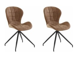 Conjunto de sillas Denton 960 (Negro + Marrón)