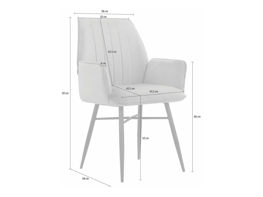 Krēslu komplekts Denton 906 (2vienībām)