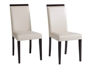 Set stolica Denton 959 (Beige + Tamno smeđa)