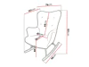 Supama kėdė Clovis 105 (Baloo 2074)