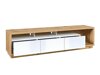 Möbel-Set Austin AV105 (Wotan eichenholzoptik + Weiß + Weiß glänzend)