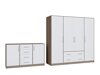 Set di mobili Omaha K117 (Sonoma quercia + Bianco)