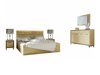 Conjunto de dormitorio Stanton F127 (Luminoso madera + Roble)