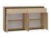 Conjunto de dormitorio Stanton F127 (Luminoso madera + Roble)