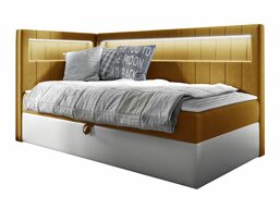 Kontinentales Bett Baltimore 172 (Soft 017 + Fresh 37 Auf der Linken 80 x 200 cm)
