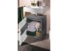 Armário com lavatório de apoio próprio para casa de banho Denton BD106 (Branco + Antracite)