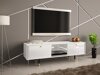 Mesa para TV Merced C100 (Branco + Branco brilhante)