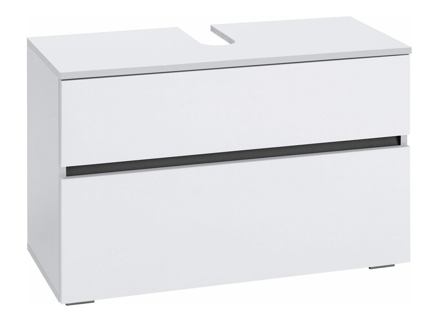 Mueble de lavabo de pie Denton BD113 (Blanco + Antracita) - Muebles de baño