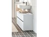 Armário com lavatório de apoio próprio para casa de banho Denton BD113 (Branco)