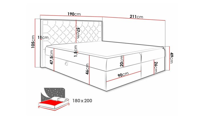 Kontinentālā gulta 472229