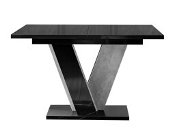 Asztal Goodyear 125 (Fényes fekete + Beton)