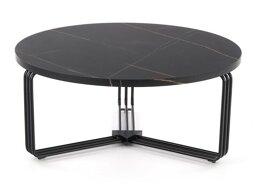 Couchtisch Houston 1275 (Schwarzer Marmor + Schwarz)