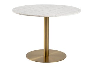 Tisch Oakland 545 (Gold + Weißer Marmor)