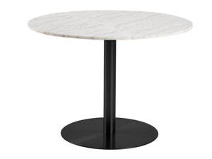 Tisch Oakland 545 (Schwarz + Weißer Marmor)