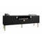 TV-Tisch Merced S101 (Schwarz + Gold)