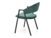 Καρέκλα Houston 1348 (Σκούρο πράσινο + Μαύρο)