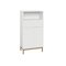 Cabinet de baie neancorat Denton BF104 (Alb + Stejar)