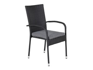 Dārza krēsls Dallas 736 (Melns)