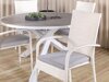 Tisch und Stühle Dallas 2353 (Weiß + Grau)