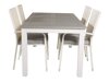 Σετ Τραπέζι και καρέκλες Dallas 2257 (Άσπρο + Γκρι)