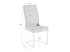 Conjunto de cadeiras Denton 1027 (Antracite + Prata)