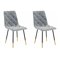 Set di sedie Denton 1031 (Nero + Grigio)