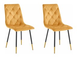 Conjunto de sillas Denton 1031 (Amarillo + Negro)